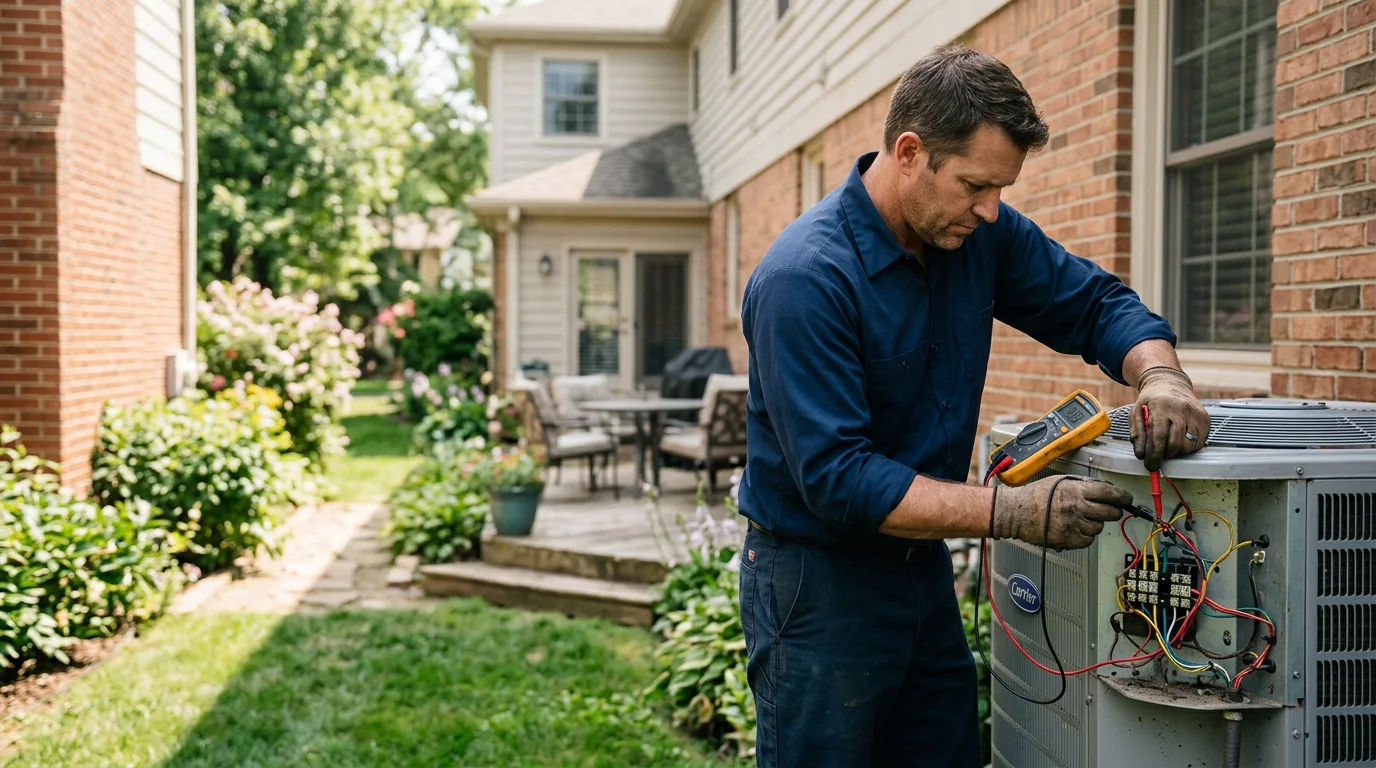 HVAC technician working near Trail, OR